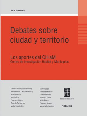 cover image of Debates sobre ciudad y territorio